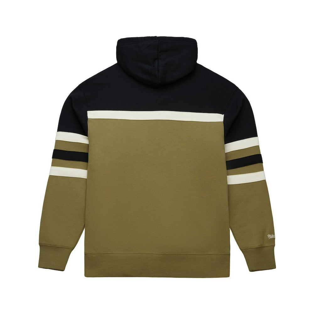 Kansas City Chiefs Vintage Logo Head Coach Hoodie - Olive - Mitchell & Ness