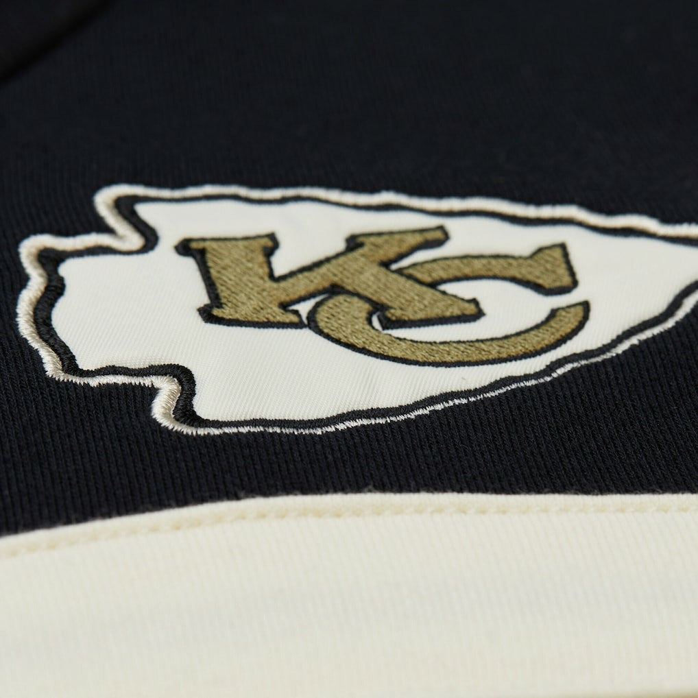 Kansas City Chiefs Vintage Logo Head Coach Hoodie - Olive - Mitchell & Ness