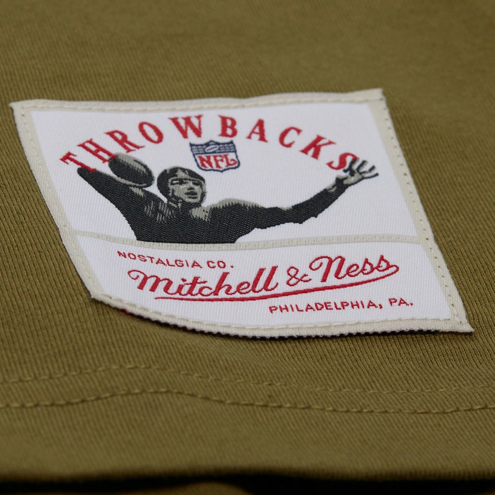 Buffalo Bills Vintage Logo Premium T-Shirt - Olive - Mitchell & Ness