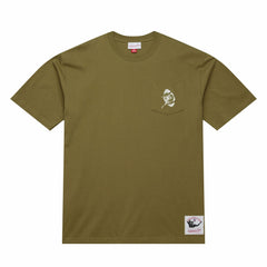 Green Bay Packers Vintage Logo Premium T-Shirt - Olive - Mitchell & Ness