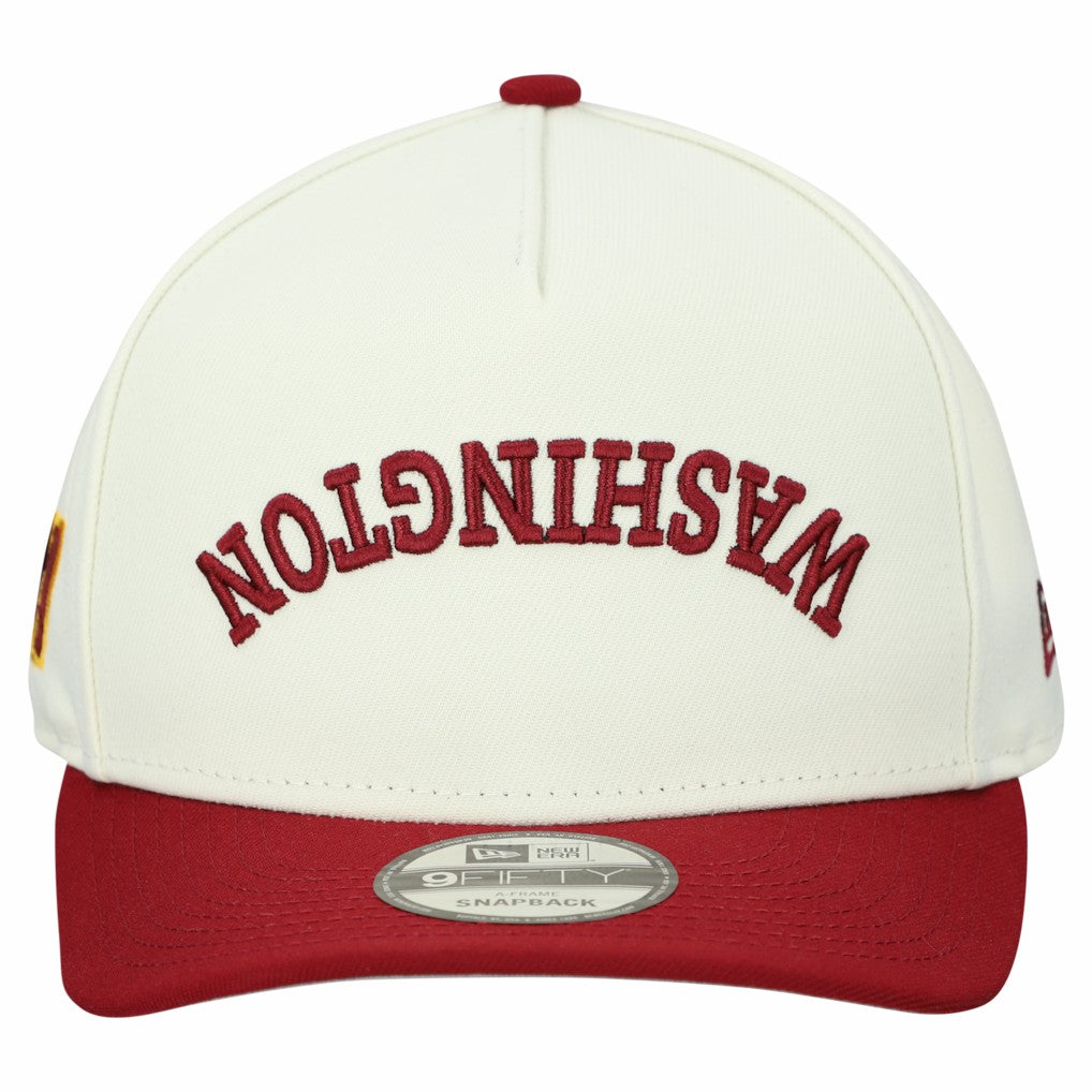 Washington Commanders New Era Upside Down 9FIFTY A-Frame Snapback Hat - Cream - NFL