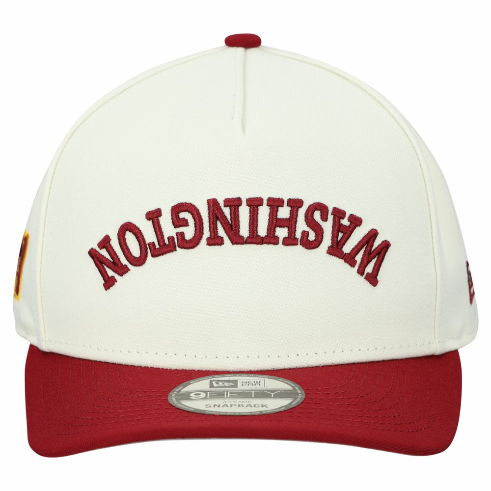 Washington Commanders New Era Upside Down 9FIFTY A-Frame Snapback Hat - Cream - NFL