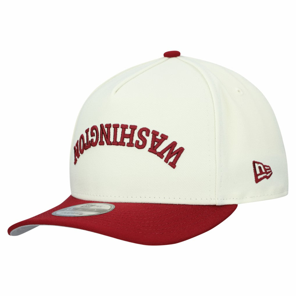 Washington Commanders New Era Upside Down 9FIFTY A-Frame Snapback Hat - Cream - NFL
