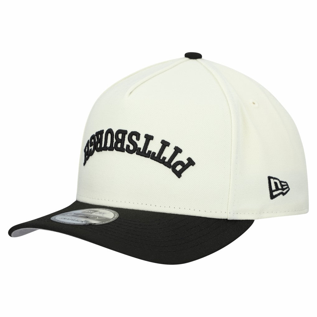 Pittsburgh Steelers New Era Upside Down 9FIFTY A-Frame Snapback Hat - Cream - NFL