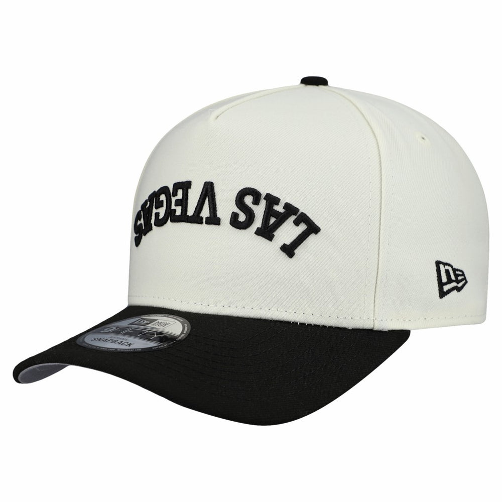 Las Vegas Raiders New Era Upside Down 9FIFTY A-Frame Snapback Hat - Cream - NFL