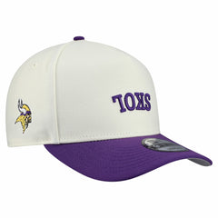 Minnesota Vikings New Era Upside Down 9FIFTY A-Frame Snapback Hat - Cream - NFL