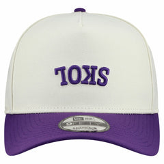 Minnesota Vikings New Era Upside Down 9FIFTY A-Frame Snapback Hat - Cream - NFL