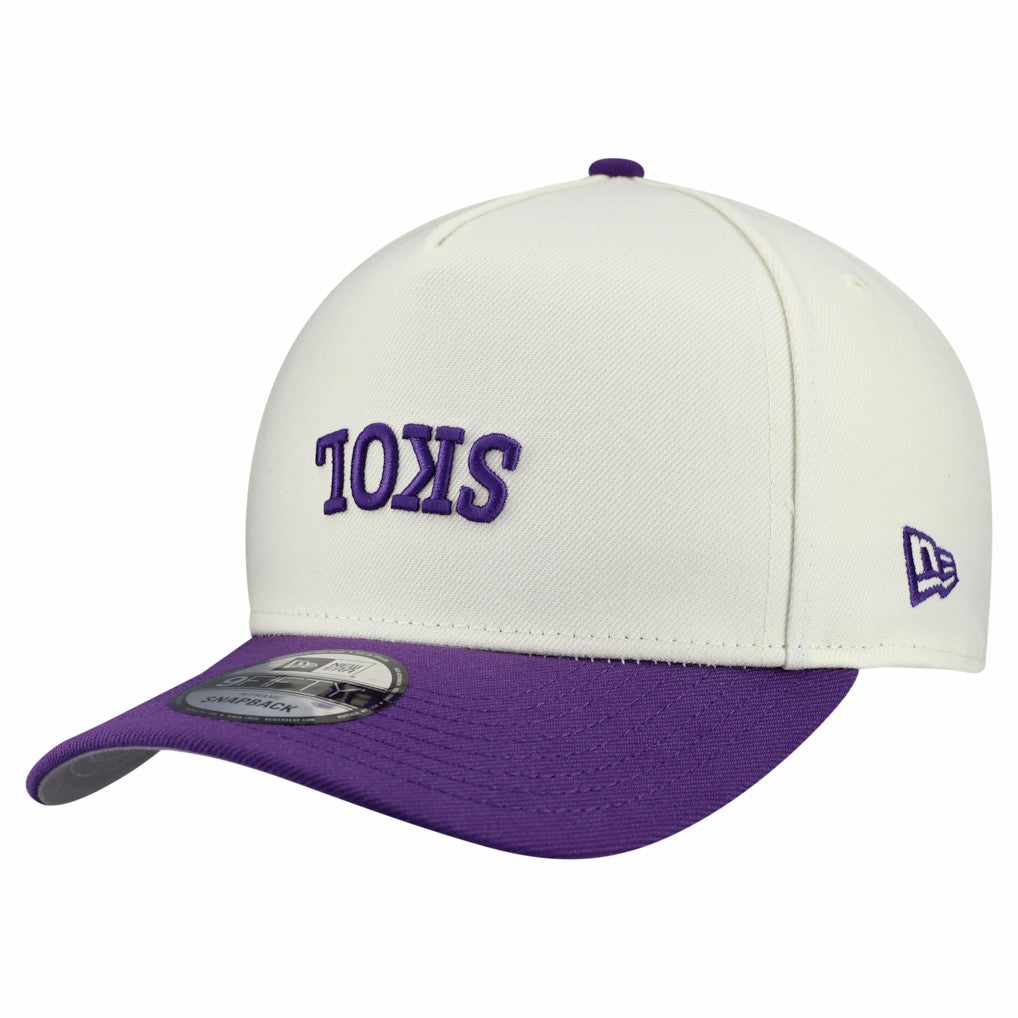 Minnesota Vikings New Era Upside Down 9FIFTY A-Frame Snapback Hat - Cream - NFL