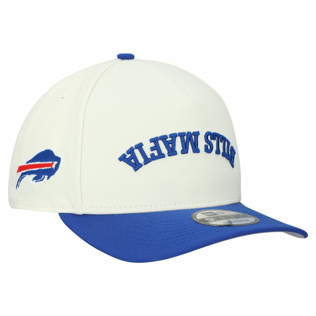Buffalo Bills New Era Upside Down 9FIFTY A-Frame Snapback Hat - Cream - NFL