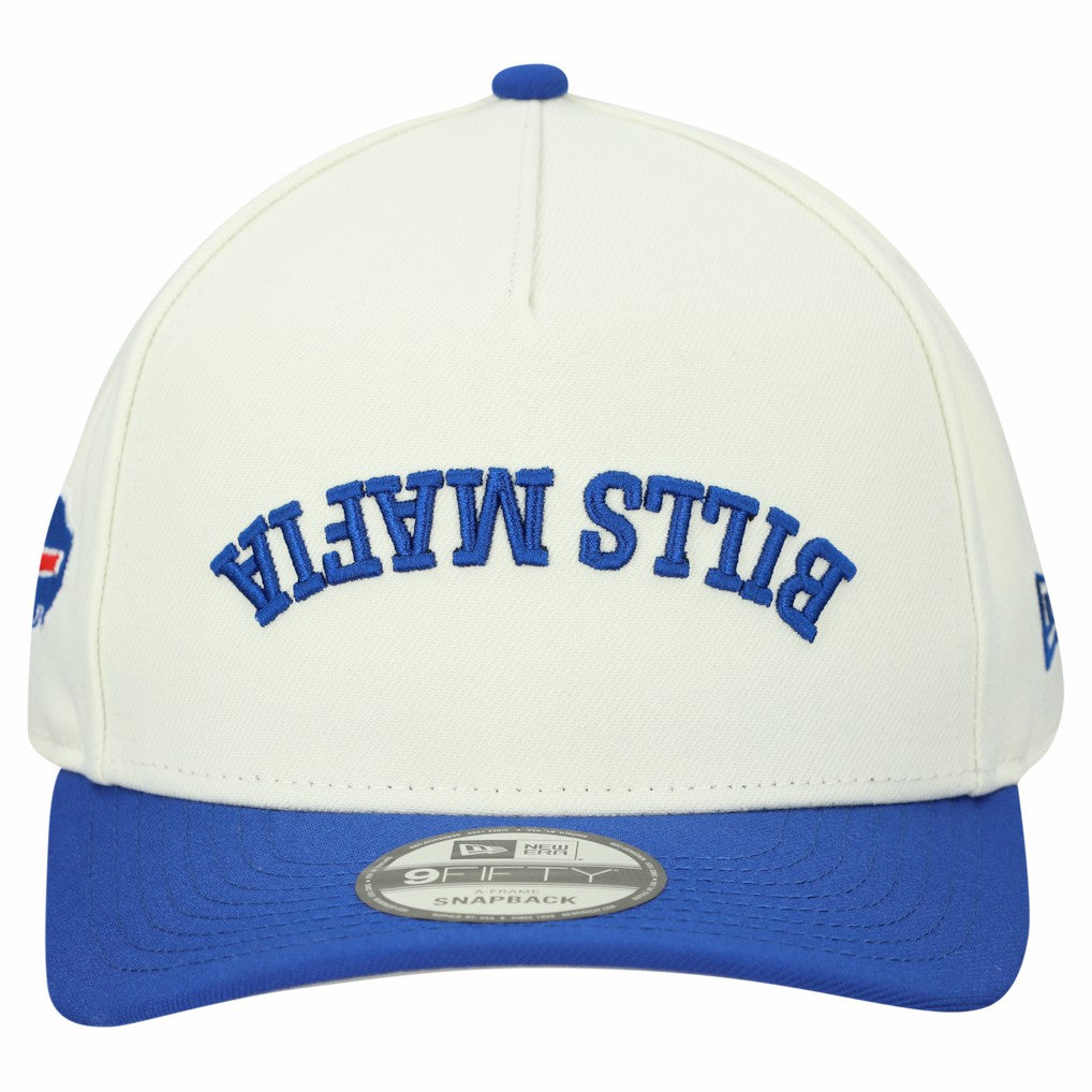 Buffalo Bills New Era Upside Down 9FIFTY A-Frame Snapback Hat - Cream - NFL