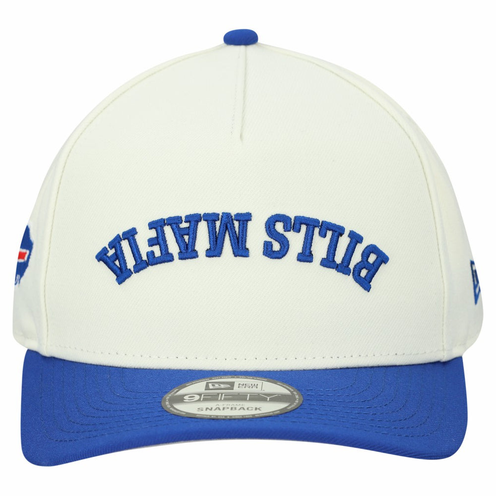 Buffalo Bills New Era Upside Down 9FIFTY A-Frame Snapback Hat - Cream - NFL