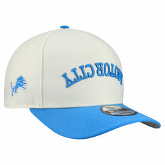 Detroit Lions New Era Upside Down 9FIFTY A-Frame Snapback Hat - Cream - NFL
