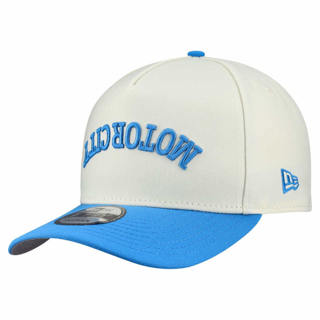 Detroit Lions New Era Upside Down 9FIFTY A-Frame Snapback Hat - Cream - NFL