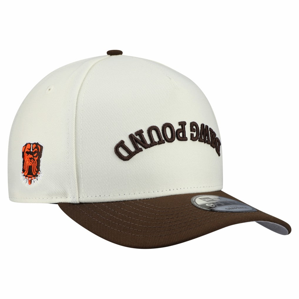 Cleveland Browns New Era Upside Down 9FIFTY A-Frame Snapback Hat - Cream - NFL