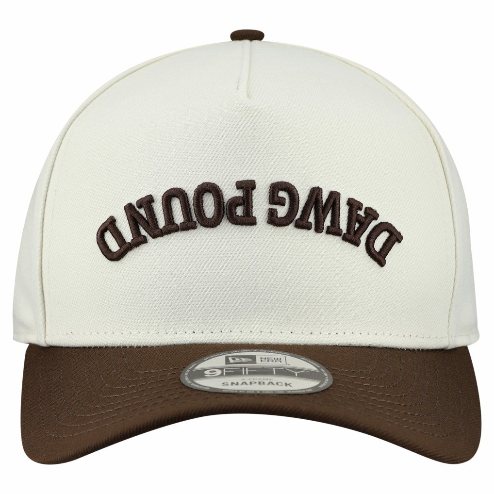 Cleveland Browns New Era Upside Down 9FIFTY A-Frame Snapback Hat - Cream - NFL