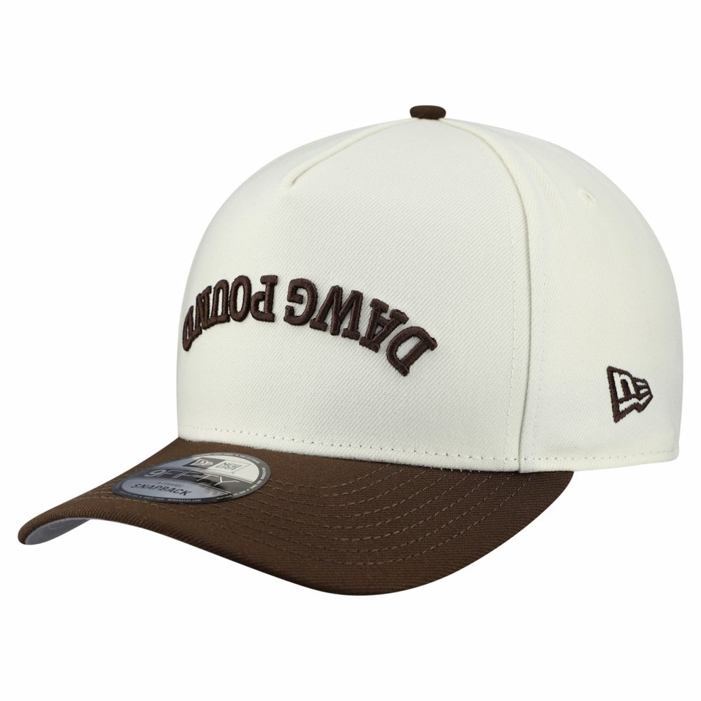 Cleveland Browns New Era Upside Down 9FIFTY A-Frame Snapback Hat - Cream - NFL