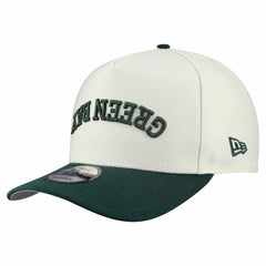 Green Bay Packers New Era Upside Down 9FIFTY A-Frame Snapback Hat - Cream - NFL