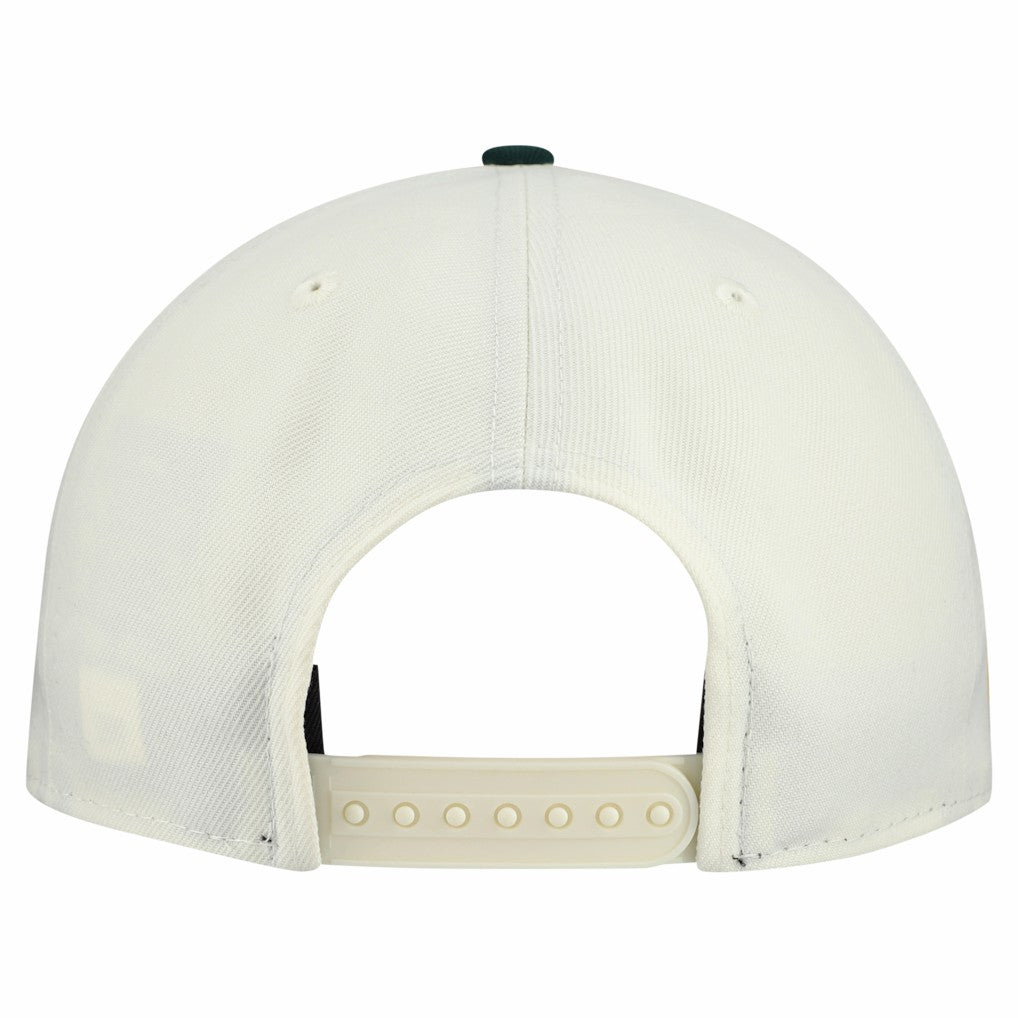 Green Bay Packers New Era Upside Down 9FIFTY A-Frame Snapback Hat - Cream - NFL