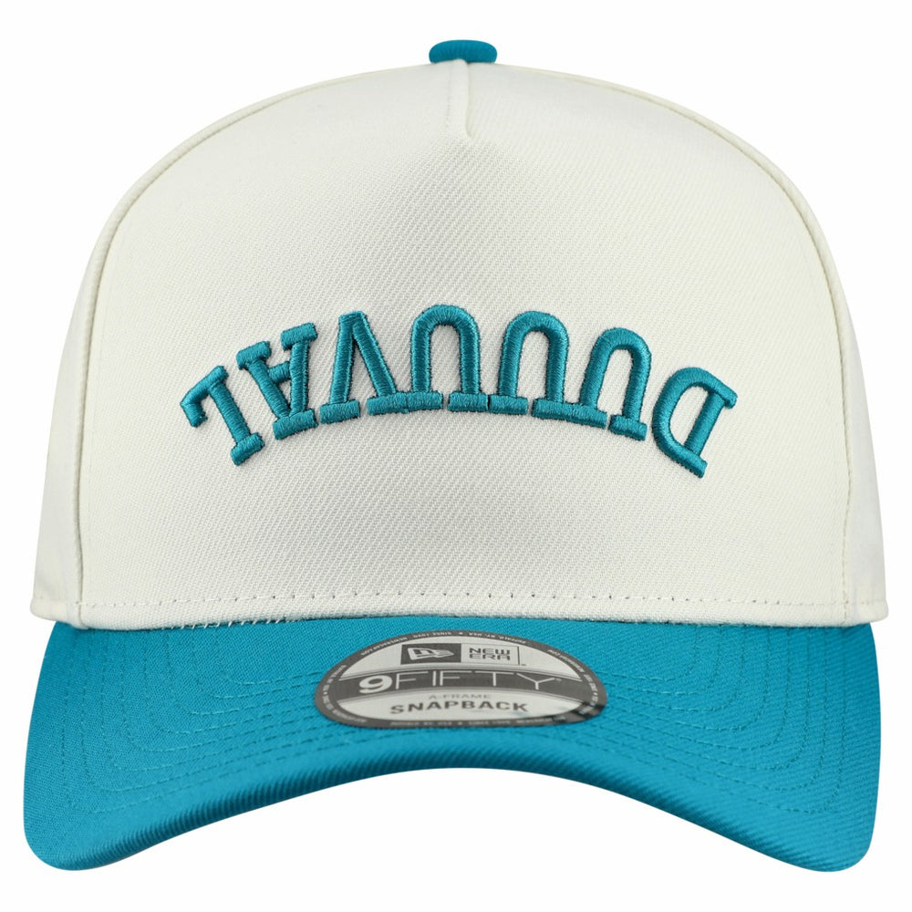 Jacksonville Jaguars New Era Upside Down 9FIFTY A-Frame Snapback Hat - Cream - NFL