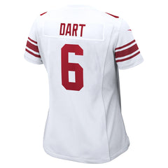 Jaxson Dart New York Giants Women's Game Jersey - White - Nike