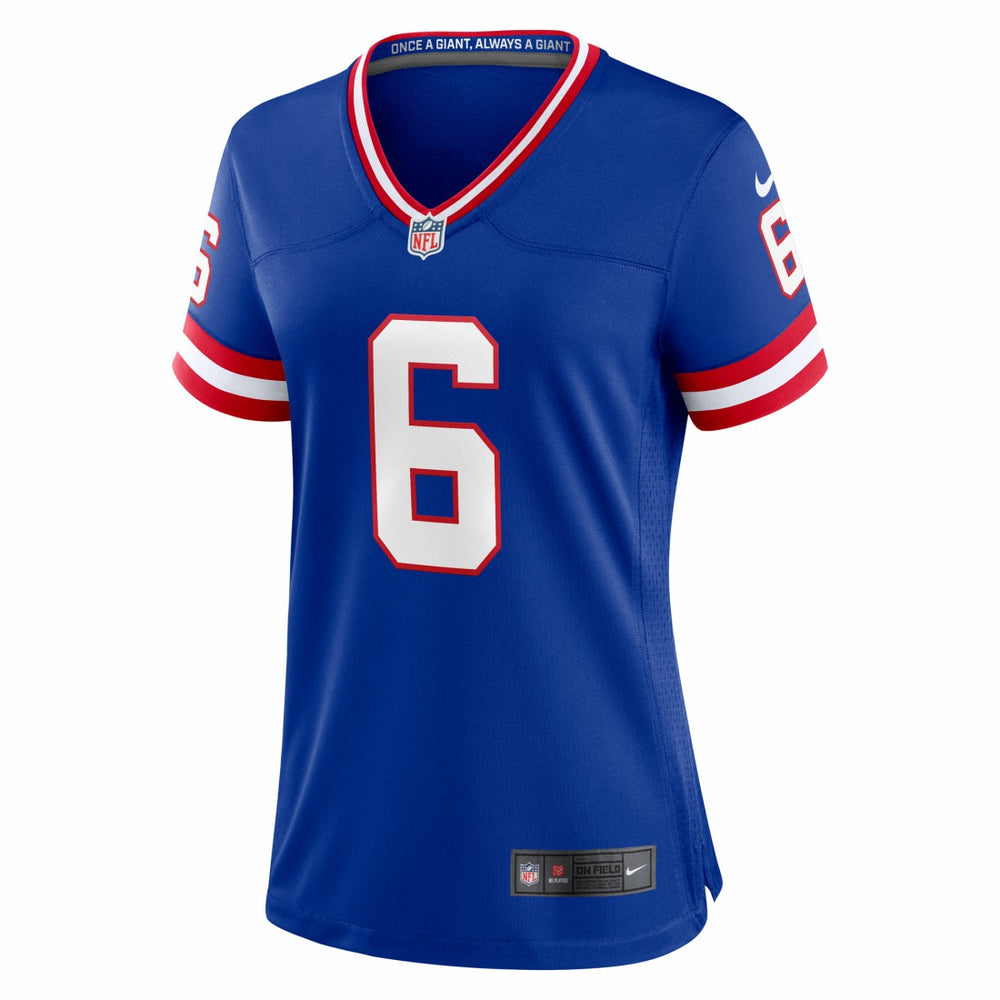 Jaxson Dart New York Giants Women's Alternate 2 Classic Game Jersey - Royal - Nike