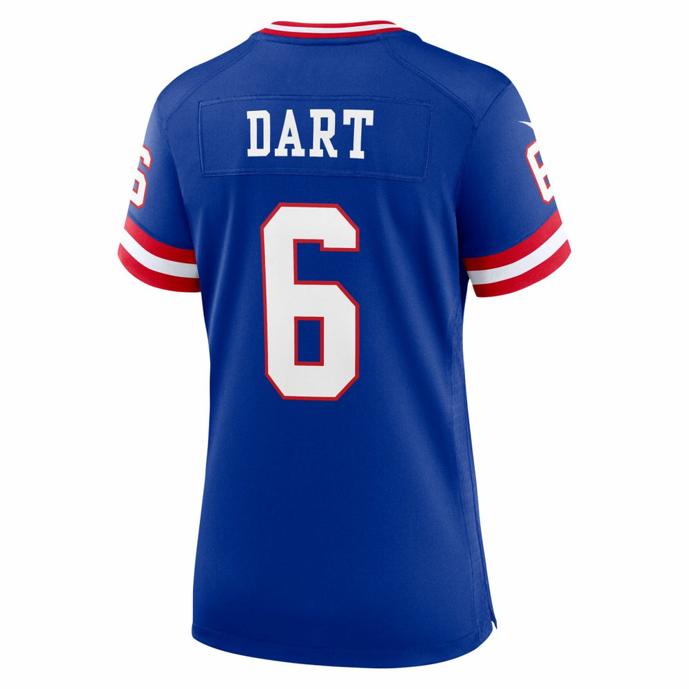 Jaxson Dart New York Giants Women's Alternate 2 Classic Game Jersey - Royal - Nike
