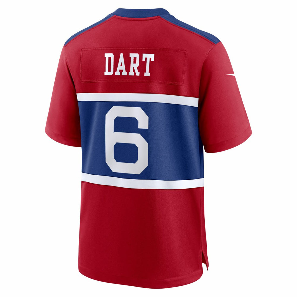 Jaxson Dart New York Giants Alternate Century Red Game Jersey - Red - Nike