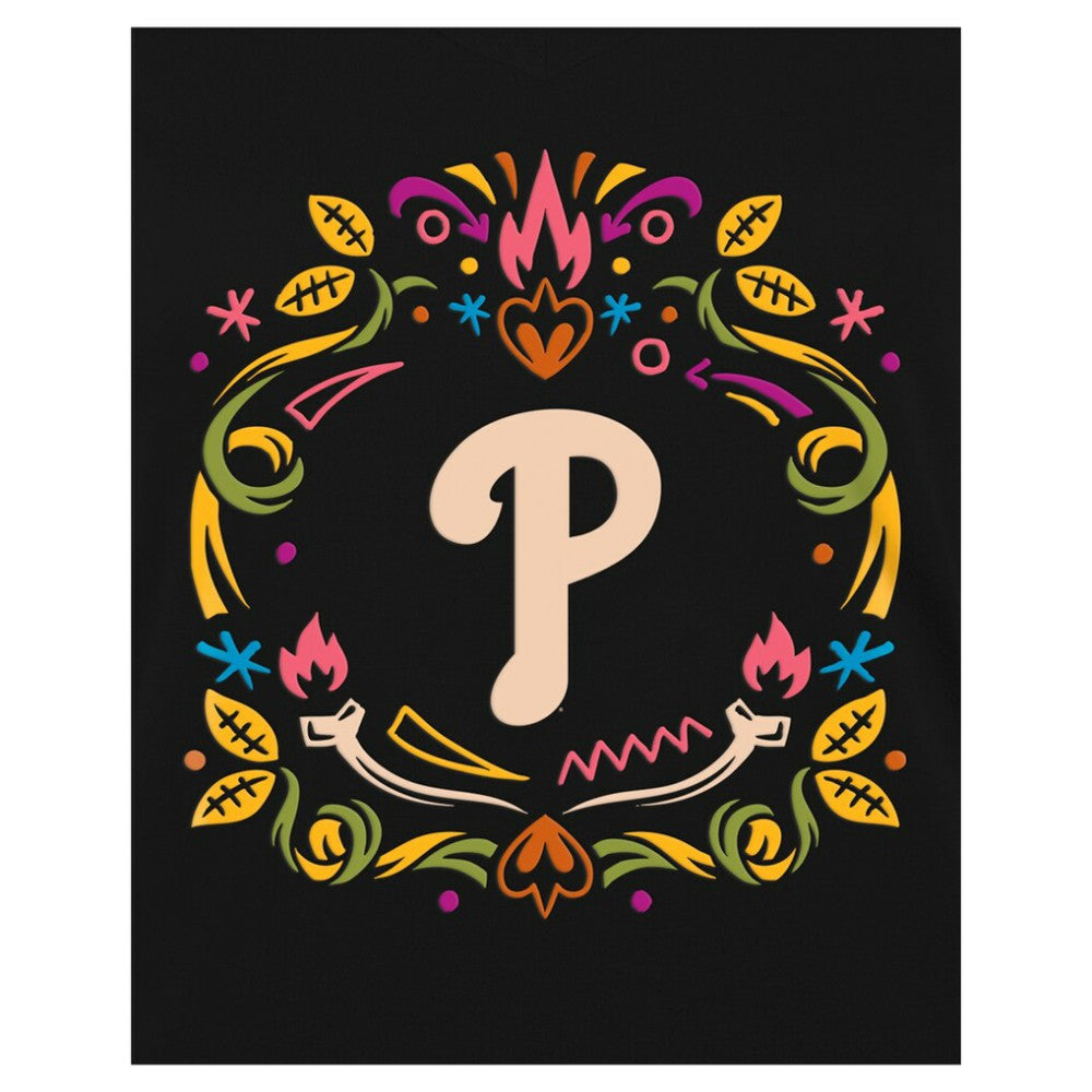 Philadelphia Phillies New Era Women's Día de los Muertos V-Neck T-Shirt Near Me