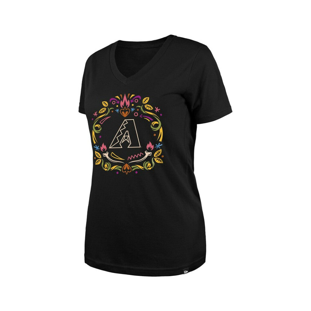 Arizona Diamondbacks New Era Women's Día de los Muertos V-Neck T-Shirt Near Me