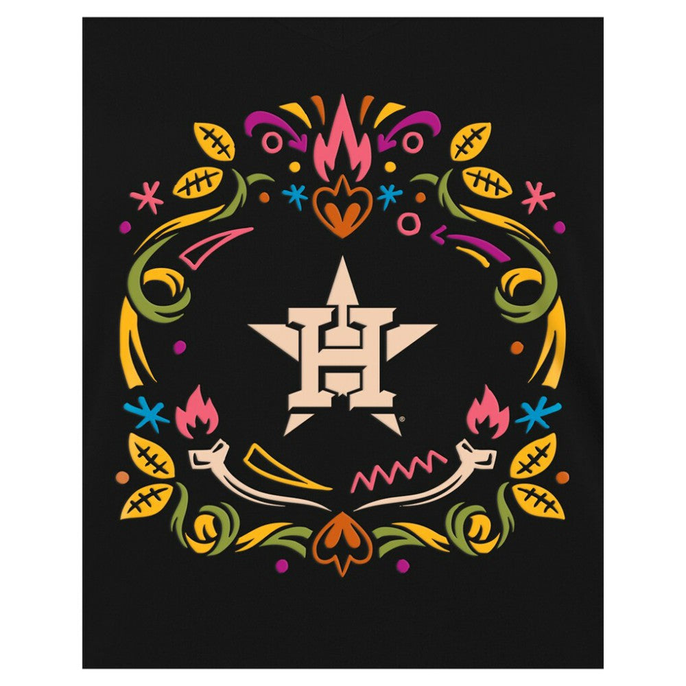 Houston Astros New Era Women's Día de los Muertos V-Neck T-Shirt Near Me