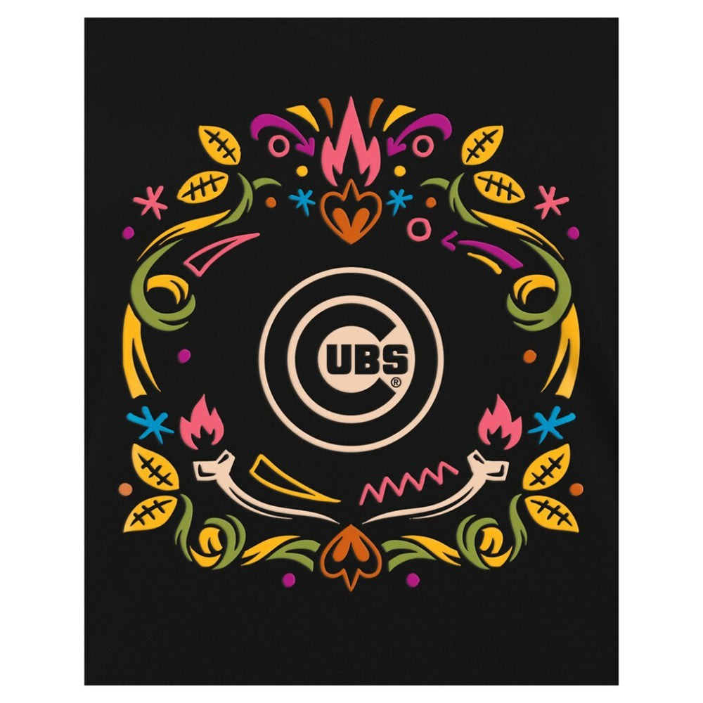 Chicago Cubs New Era Women's Día de los Muertos V-Neck T-Shirt Online