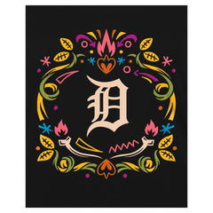 Detroit Tigers New Era Women's Día de los Muertos V-Neck T-Shirt for sale