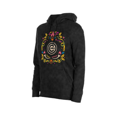 Chicago Cubs New Era Women's Día de Muertos Mineral Wash Hoodie Sweatshirt Discount