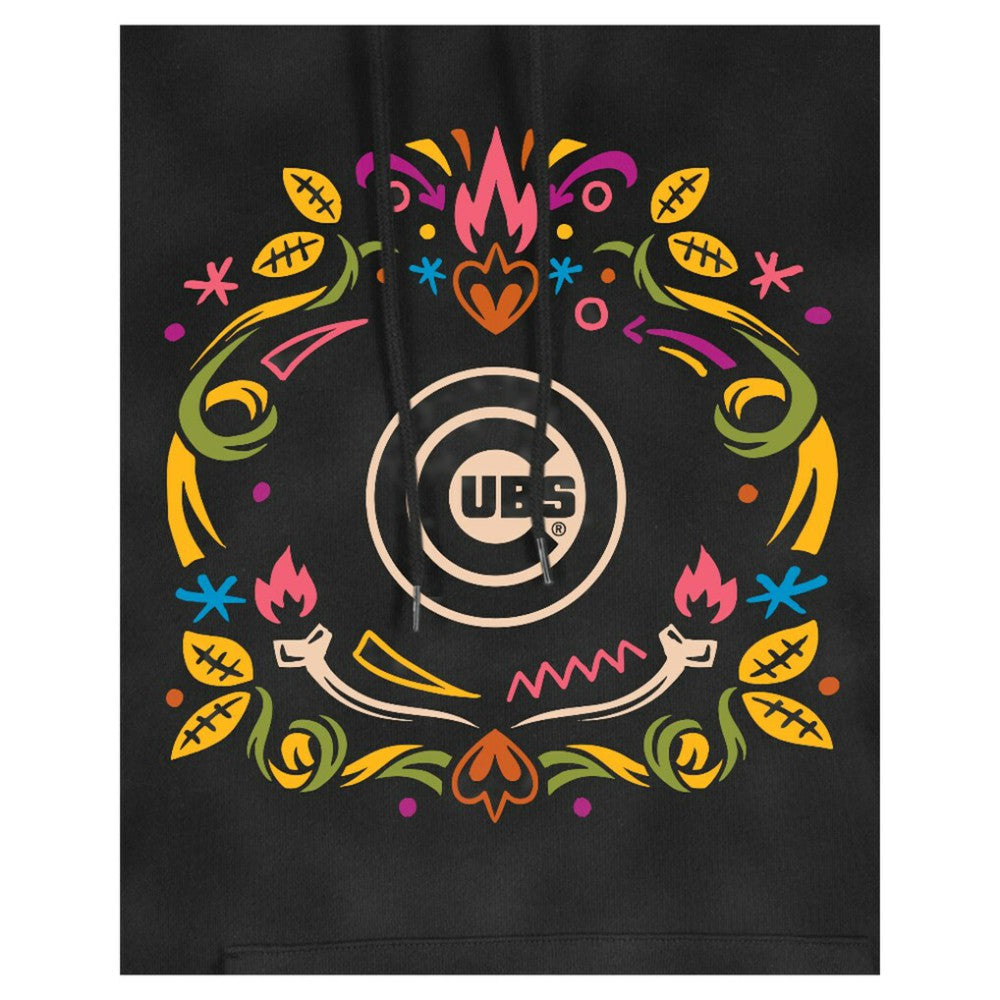 Chicago Cubs New Era Women's Día de Muertos Mineral Wash Hoodie Sweatshirt Discount