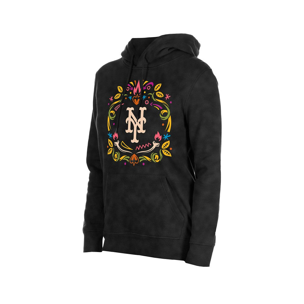 New York Mets New Era Women's Día de Muertos Mineral Wash Hoodie Sweatshirt Online