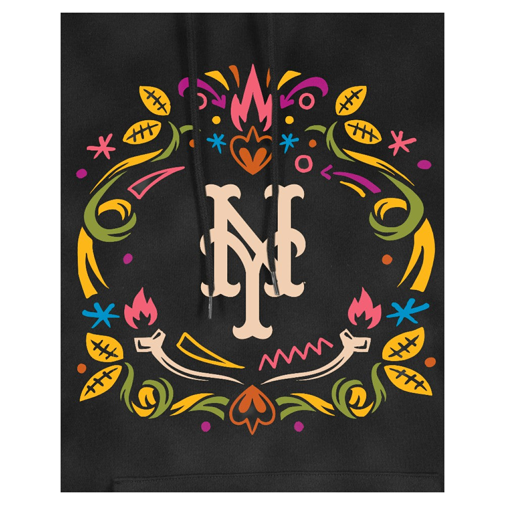 New York Mets New Era Women's Día de Muertos Mineral Wash Hoodie Sweatshirt Online