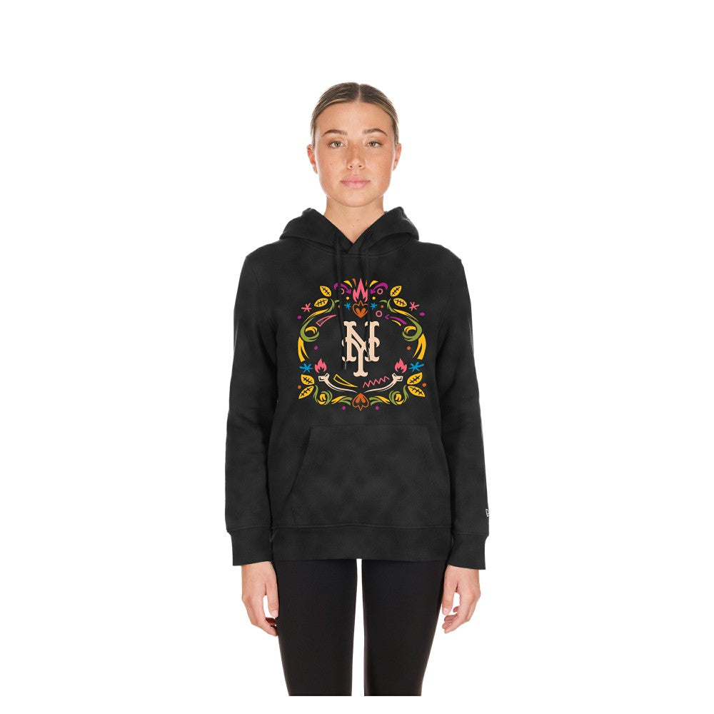 New York Mets New Era Women's Día de Muertos Mineral Wash Hoodie Sweatshirt Online