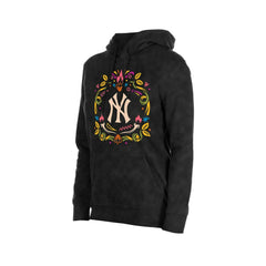New York Yankees New Era Women's Día de Muertos Mineral Wash Hoodie Sweatshirt Outlet