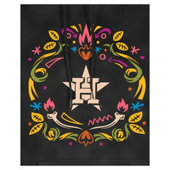 Houston Astros New Era Women's Día de Muertos Mineral Wash Hoodie Sweatshirt Discount