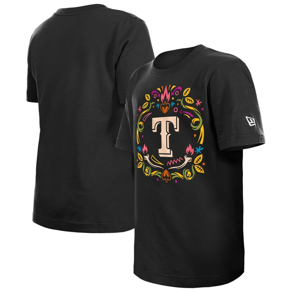 Texas Rangers New Era Youth Día de los Muertos T-Shirt Sale