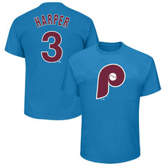 Bryce Harper Philadelphia Phillies Profile Big & Tall Player Name & Number T-Shirt Outlet