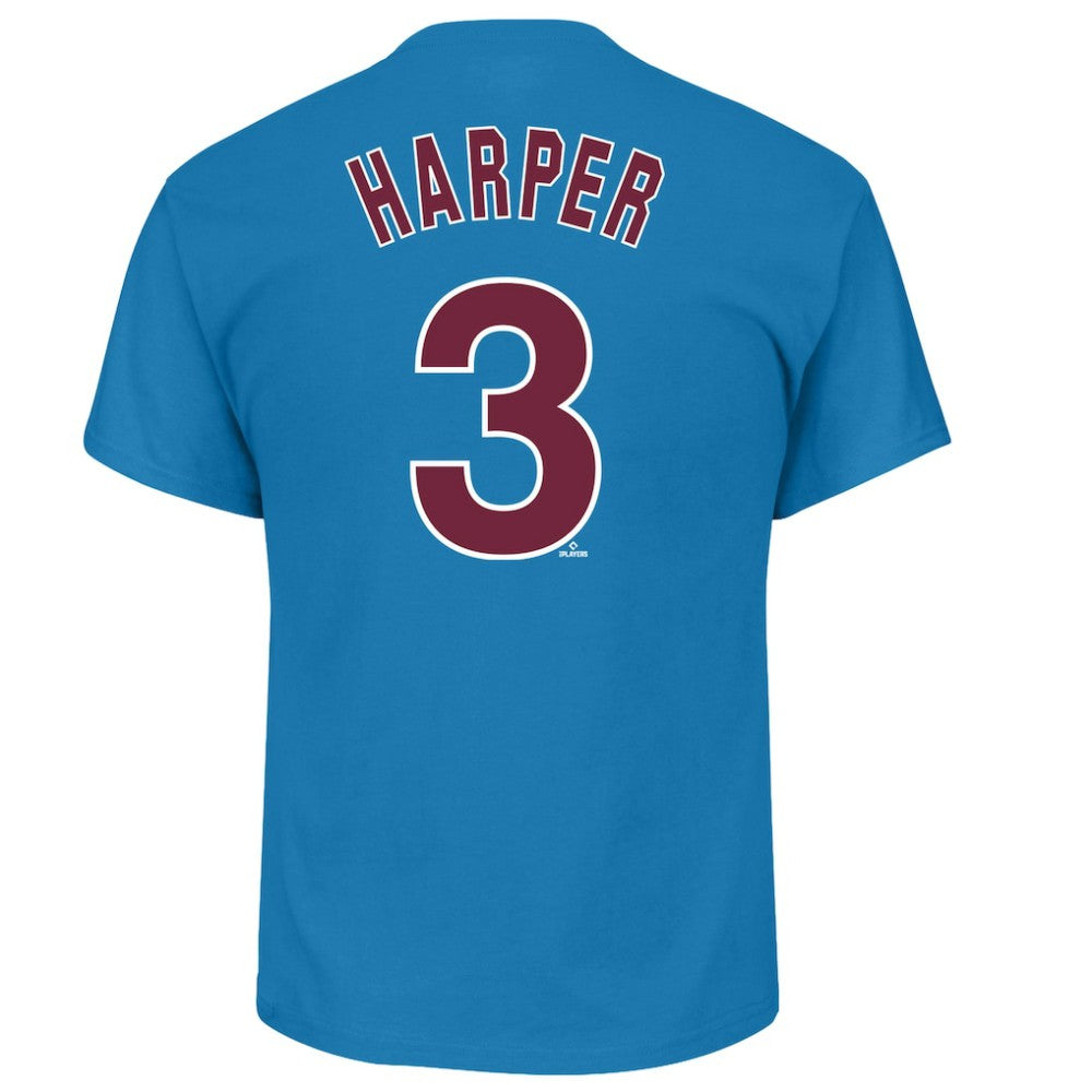 Bryce Harper Philadelphia Phillies Profile Big & Tall Player Name & Number T-Shirt Outlet