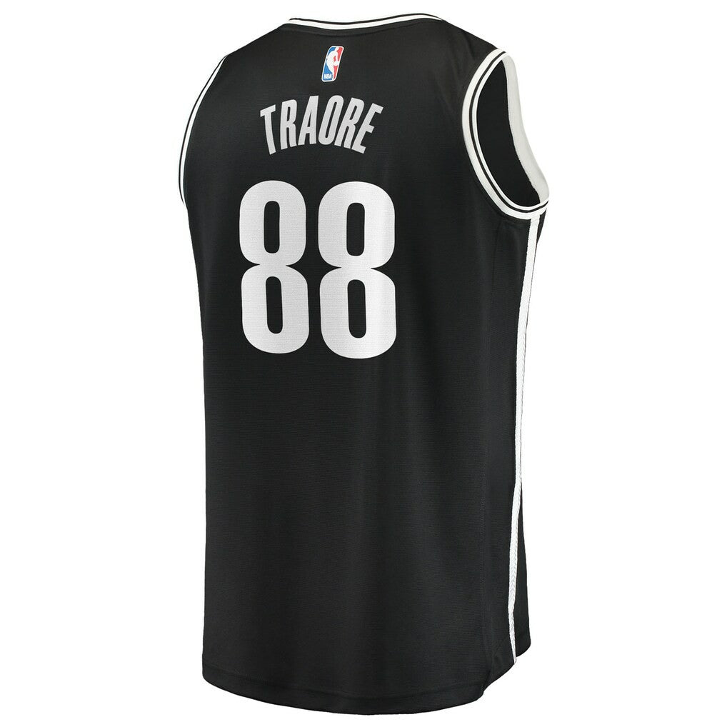 Fanatics Nolan Traoré Brooklyn Nets Fast Break Replica Jersey Black Icon Edition