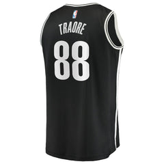 Fanatics Nolan Traoré Brooklyn Nets Fast Break Replica Jersey Black Icon Edition