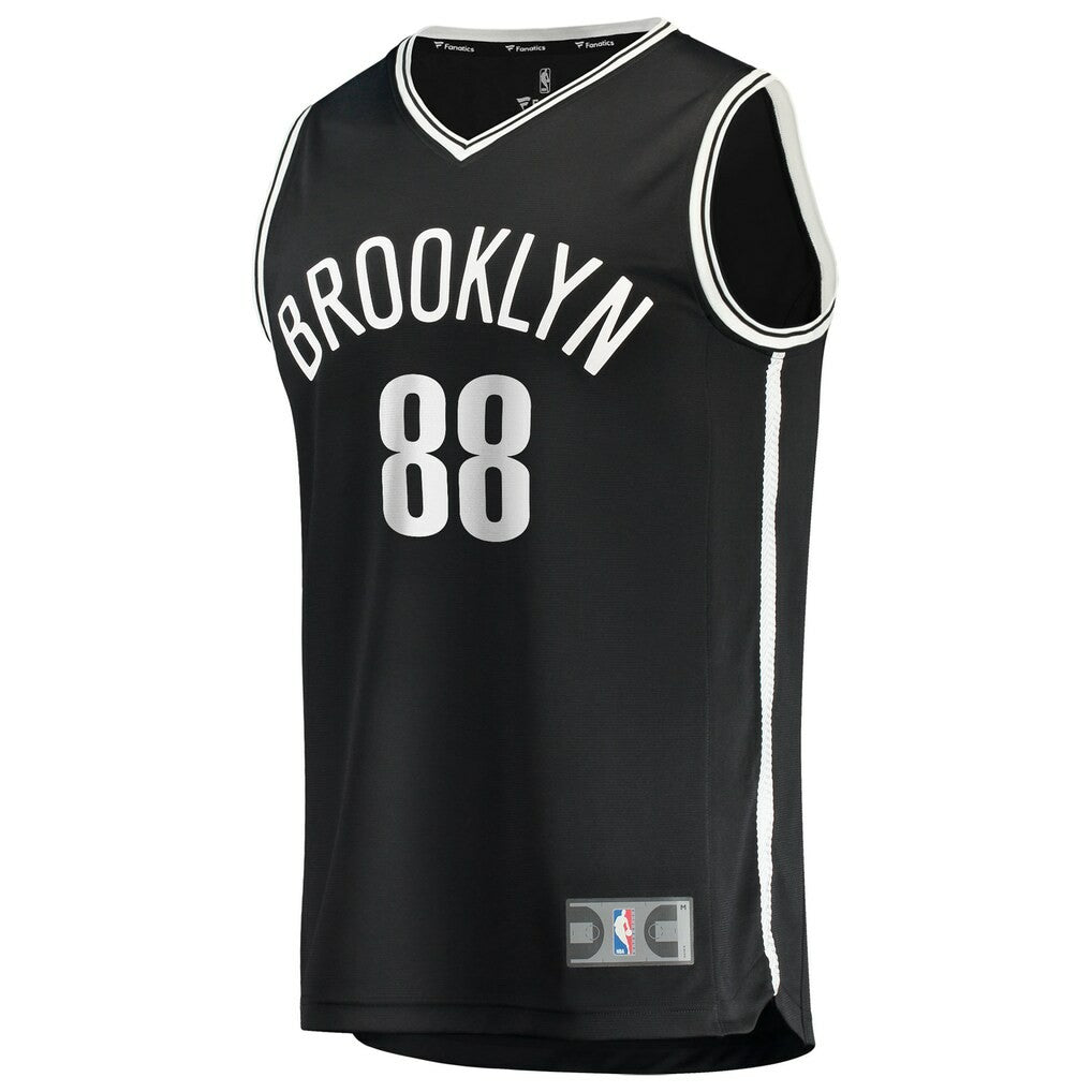 Fanatics Nolan Traoré Brooklyn Nets Youth Fast Break Replica Jersey Black Icon Edition