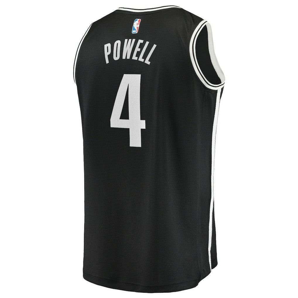 Fanatics Drake Powell Brooklyn Nets Youth Fast Break Replica Jersey Black Icon Edition
