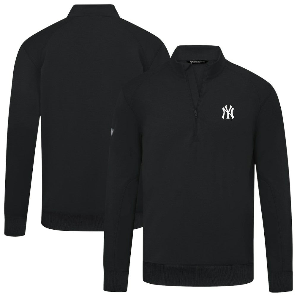 New York Yankees Levelwear Upright Insignia Tri-Blend Quarter-Zip Pullover Online