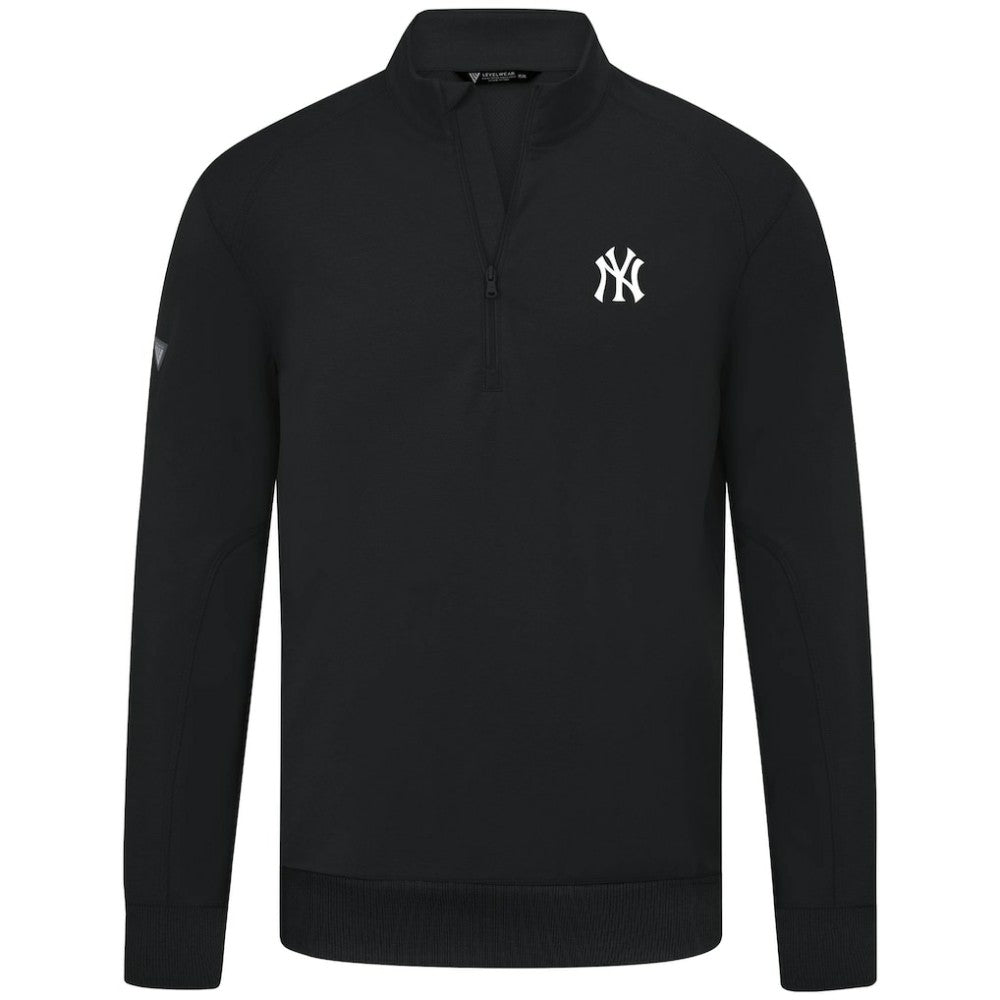 New York Yankees Levelwear Upright Insignia Tri-Blend Quarter-Zip Pullover Online