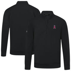 Los Angeles Angels Levelwear Upright Insignia Tri-Blend Quarter-Zip Pullover Outlet