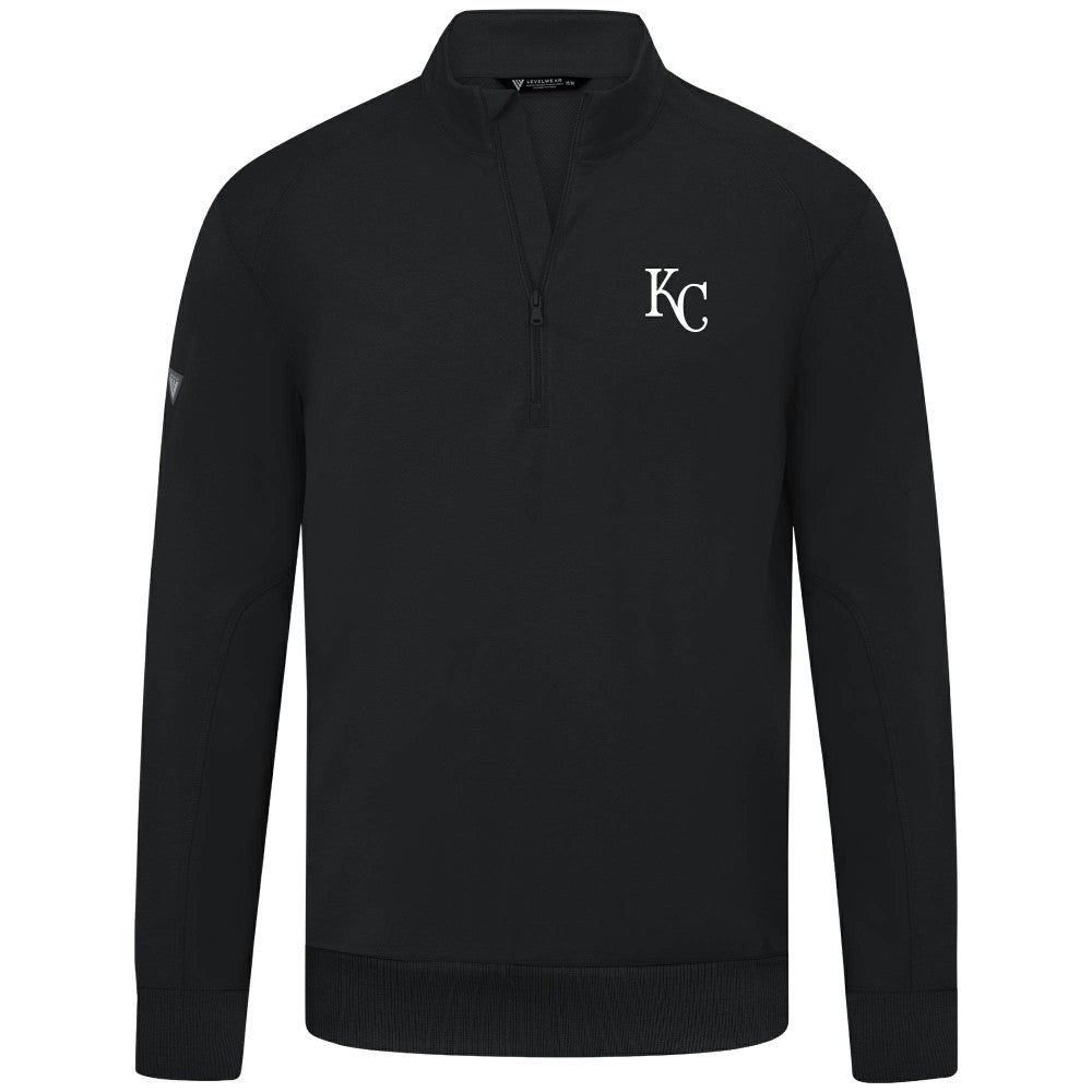 Kansas City Royals Levelwear Upright Insignia Tri-Blend Quarter-Zip Pullover Sale